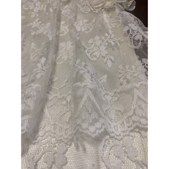 Jessica McClintock Girls Sain Lace First Communion Dress Size 18M - Picture 6 of 7